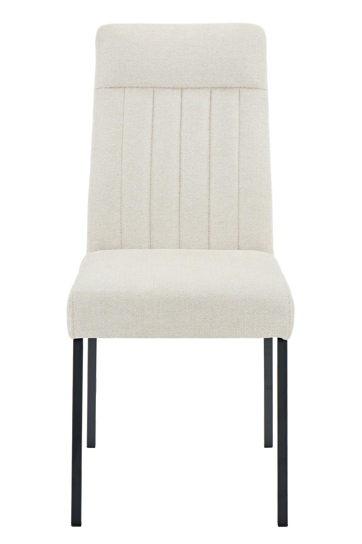 Stuhl-set Catania I S 4er-Set - Beige/Schwarz, MODERN, Textil/Metall (44/95/63,5cm) - MID.YOU