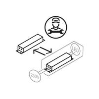 Deckenventilator 03660 - Schwarz/Grau, Design, Kunststoff/Metall (45/13,9cm) - Globo