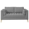 2-sitzer-sofa Doti Bouclé Taupe - Taupe/Naturfarben, Design, Textil (110/95/85cm) - MID.YOU