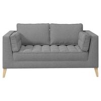 2-sitzer-sofa Doti Bouclé Taupe - Taupe/Naturfarben, Design, Textil (110/95/85cm) - MID.YOU