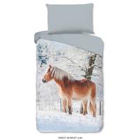 Bettwäsche Scarlett Grau 140x200 cm - Grau, Trend, Textil (140/200cm)