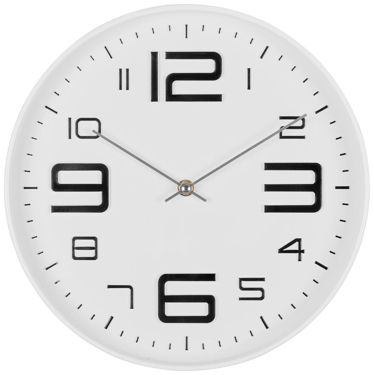 Falióra Aresi - fekete/fehér, Design, műanyag/Üveg (30/4cm) - Luca Bessoni