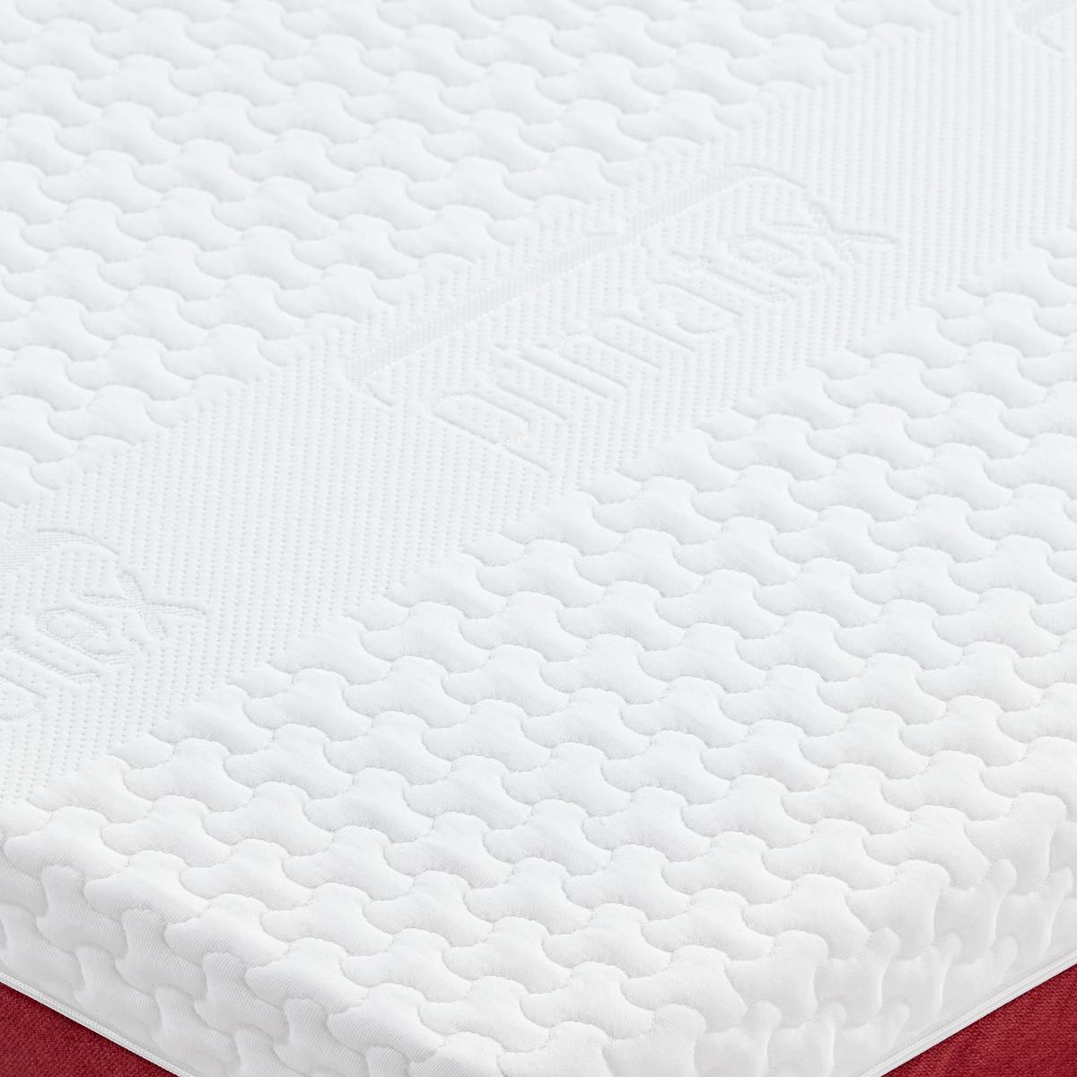 Taschenfederkernmatratze Enjoy Mia 90x200 H2 H: 17,5 cm - Rot/Weiß, Textil (90/200cm) - Primatex
