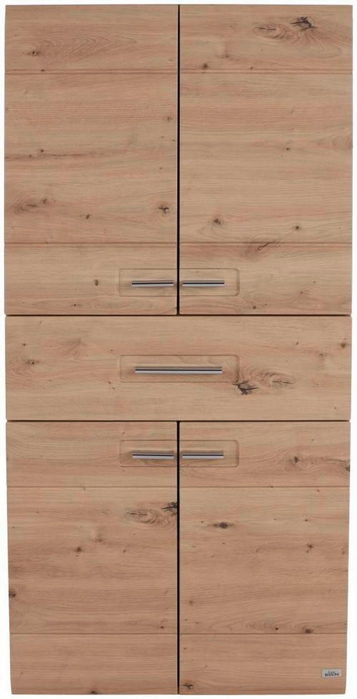 Midischrank Mit Soft-Close Avensis B: 60cm, Eiche Dekor - Eichefarben, MODERN, Holzwerkstoff (60/128,5/33cm) - Luca Bessoni