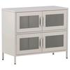 Sideboard Nett - Beige, Design, Metall (90/75/40cm) - Livetastic
