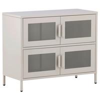 Sideboard Nett - Beige, Design, Metall (90/75/40cm) - Livetastic