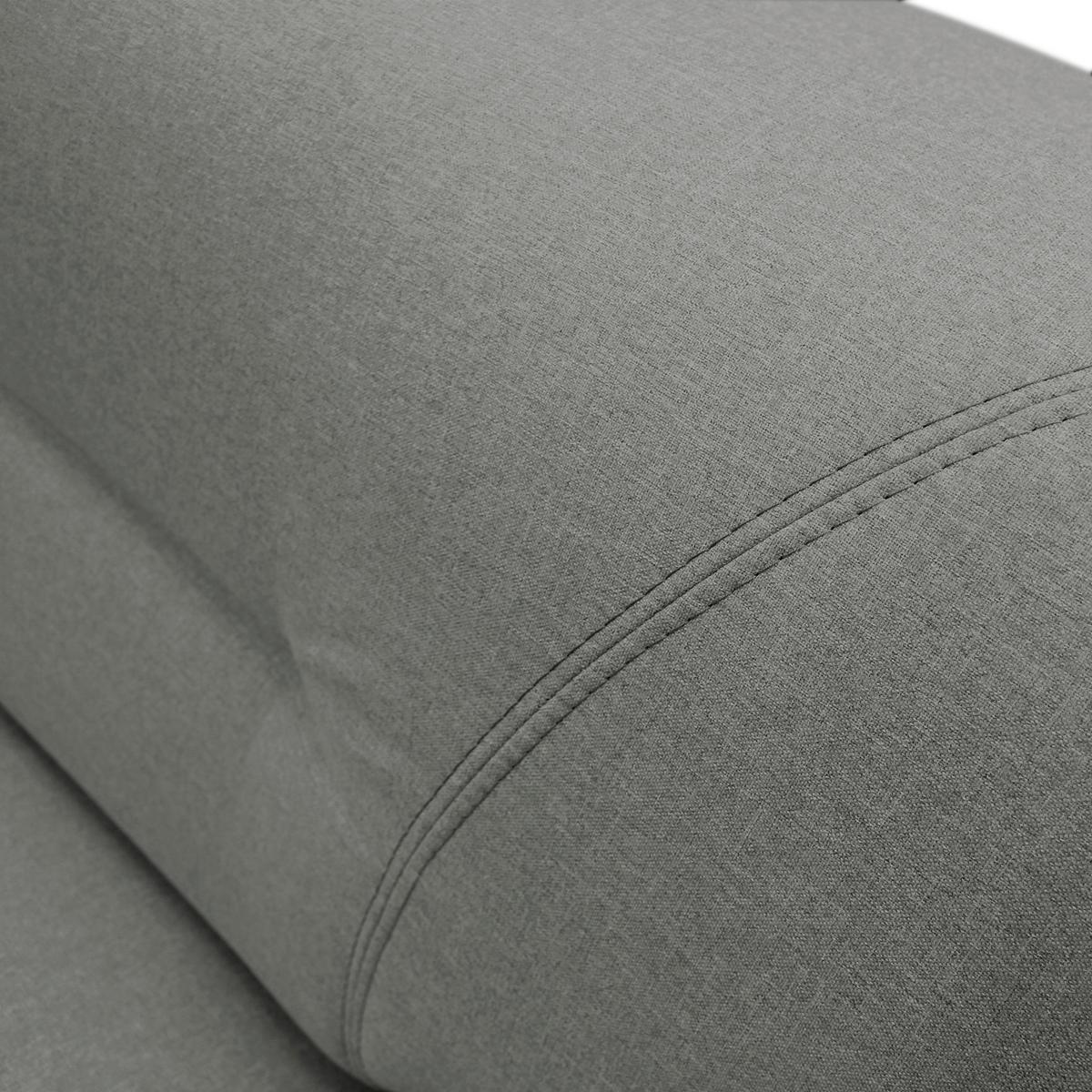 Veratti New Hellgrau Inkl. Schlaffunktion Ottomane Rechts - Silberfarben/Hellgrau, Design, Textil (281/167cm) - MID.YOU