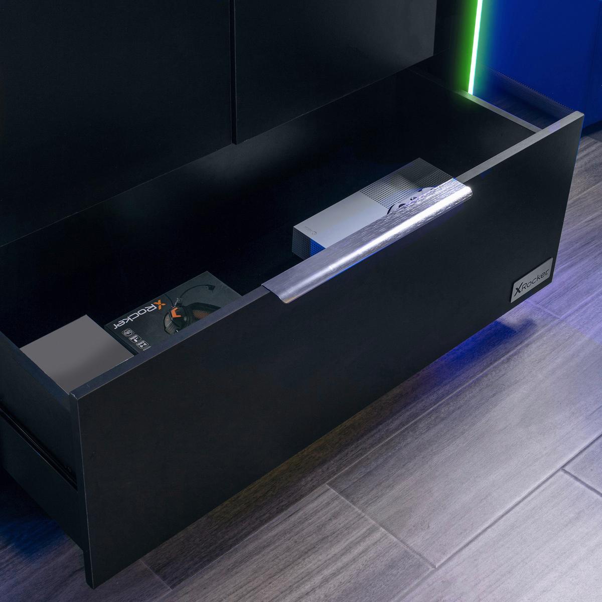 Kleiderschrank Schwarz, B: 95 cm - Schwarz, MODERN, Holzwerkstoff/Metall (95/190/55cm) - X Rocker