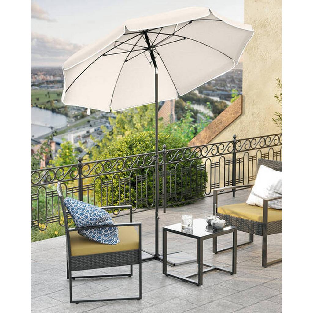 Sonnenschrim Beige Schwarz BxL: 200x200 cm