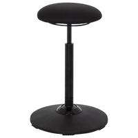 Bürohocker Balance Sit Schwarz Bis 120 Kg - Schwarz, Basics, Kunststoff/Textil (45/63-86/45cm) - MID.YOU