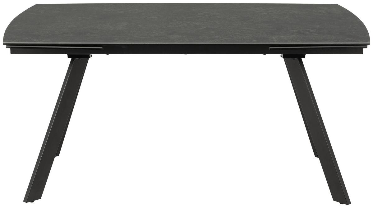 Esstisch Blackburn Schwarz L: 160 cm - Schwarz, Design, Keramik/Metall (160/97/75cm) - MID.YOU