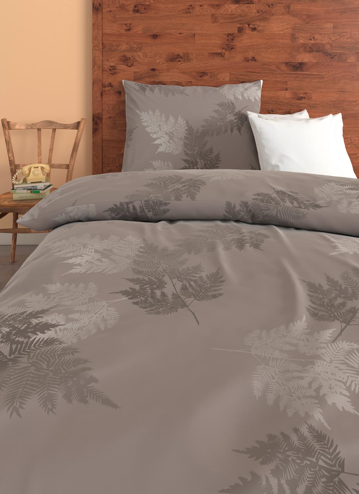 BETTWÄSCHE FARNZAUBER - Taupe, ROMANTIK / LANDHAUS, Textil - James Wood