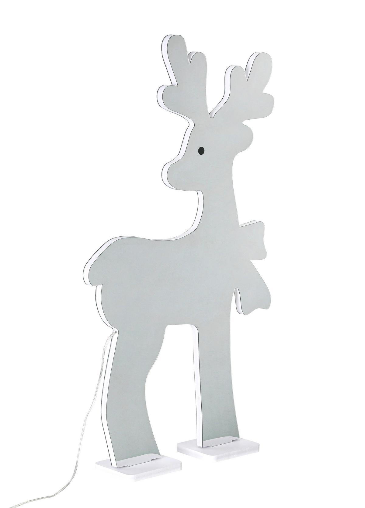 LED-Dekoleuchte Rudi - Chromfarben/Weiß, Basics, Kunststoff (35/8/59cm) - James Wood