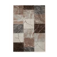 Webteppich Braun/Grau/Beige Nero 160x230 cm - Beige/Braun, Basics, Kunststoff (160cm) - James Wood