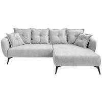 Ecksofa Baggio Weiß S: 277x162 cm - Schwarz/Weiß, MODERN, Textil (277/162cm) - Livetastic