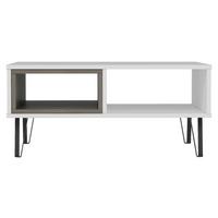 KONFERENČNÝ STOLÍK MENDOZ - čierna/biela, Design, kov/kompozitné drevo (90/60/41,1cm) - Livetastic