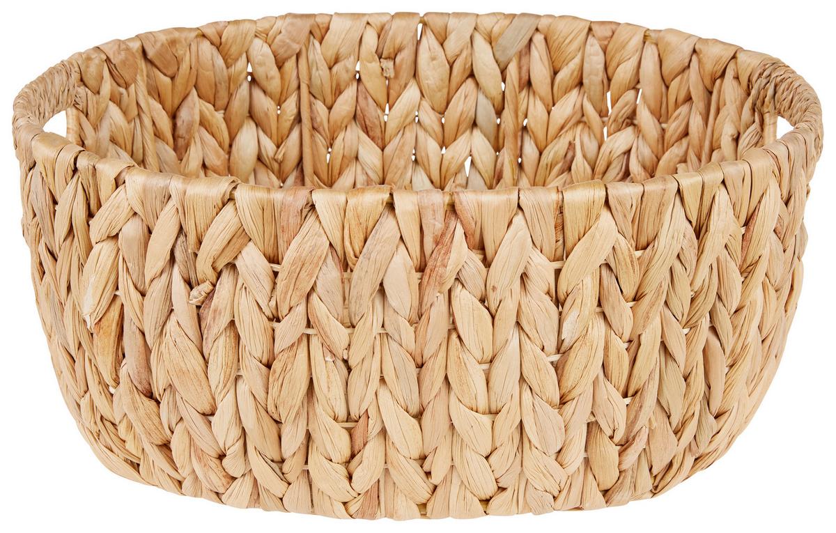 Korb Jonathan - Naturfarben, KONVENTIONELL, Naturmaterialien/Metall (35/30/15cm) - Luca Bessoni