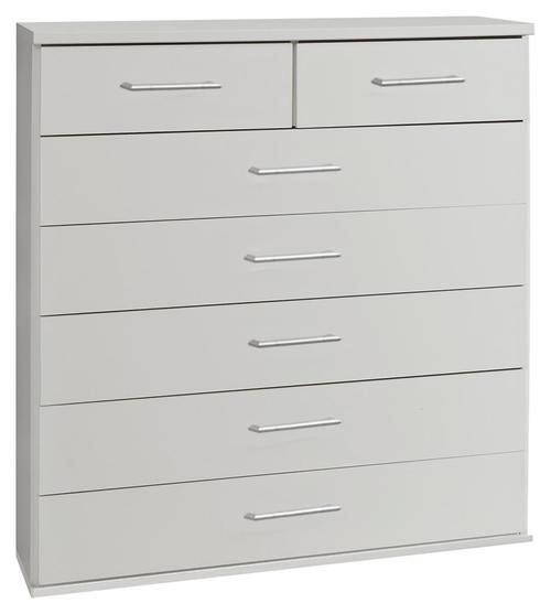 Kommode 91 Cm Osaka, Weiß - Weiß, KONVENTIONELL, Holzwerkstoff (91/106/40cm) - MID.YOU