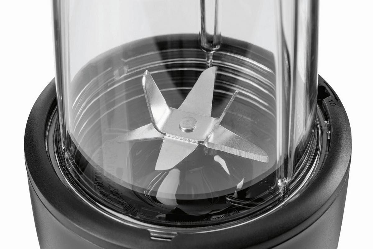 Smoothie Maker 16821 - Transparent/Schwarz, Basics, Kunststoff/Metall (11,5/11,5/31,8cm)