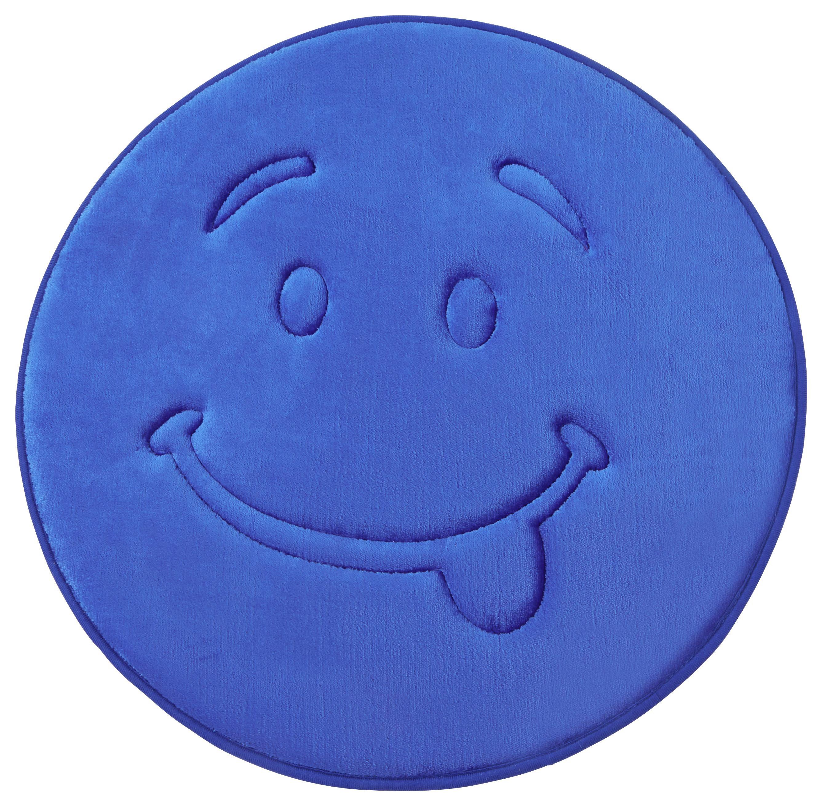 Gyerekszőnyeg Smile - Világoskék/Pink, Textil (58cm) - Luca Bessoni