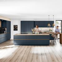 Einbauküche Eastbourne Frei Planbar Modern, Grifflos - MODERN, Holzwerkstoff - Vertico