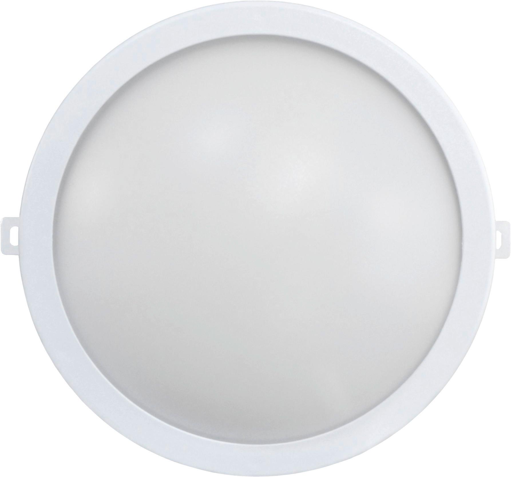 Led-wandleuchte 1-flammig, Für In- Und Outdoor - Weiß, Basics, Kunststoff (19/7,9cm)