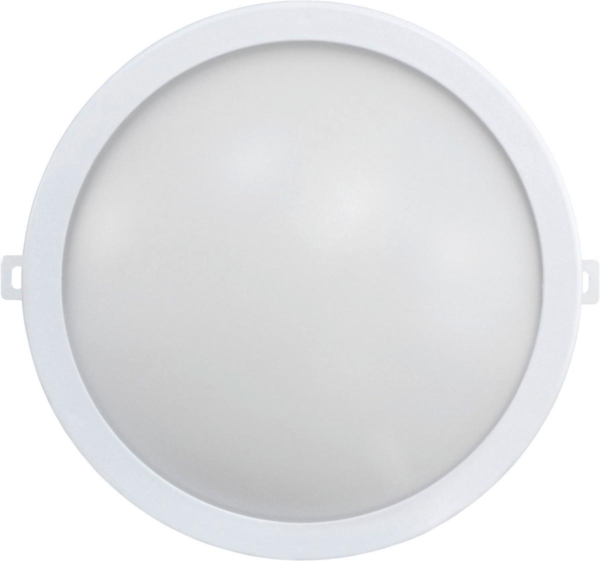 Led-wandleuchte 1-flammig, Für In- Und Outdoor - Weiß, Basics, Kunststoff (19/7,9cm)