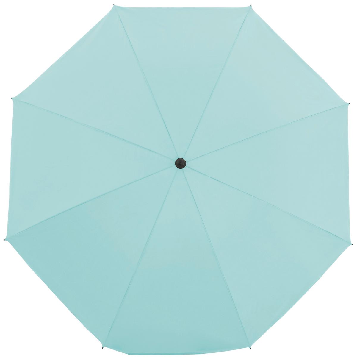 Sonnenschirm Gartenschirm Como Hellblau - Anthrazit/Hellblau, Basics, Textil/Metall (165/203cm)