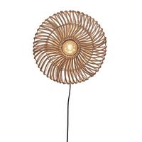 WANDLEUCHTE ZANZIBAR/W/4012/N - Naturfarben, Trend, Naturmaterialien (40/12cm) - Good & Mojo