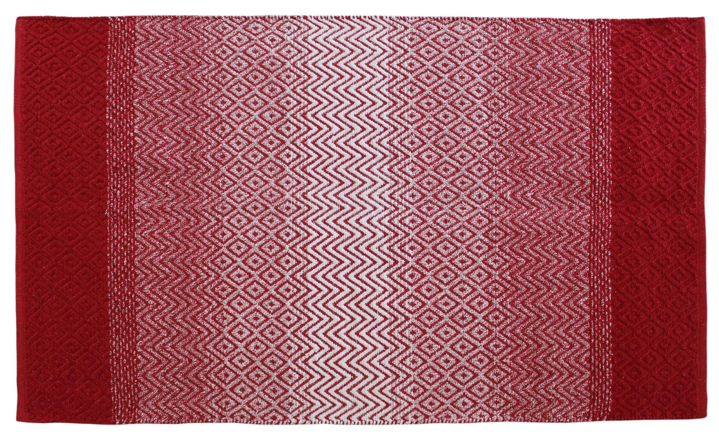 Tkaný Koberec Malta 2, 100/150cm, Červená - červená, Basics, textil (100/150cm) - Modern Living