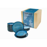 Tafelservice Nordic Fjord Steinzeug 6 Personen Blau - Blau, Trend, Keramik - Creatable