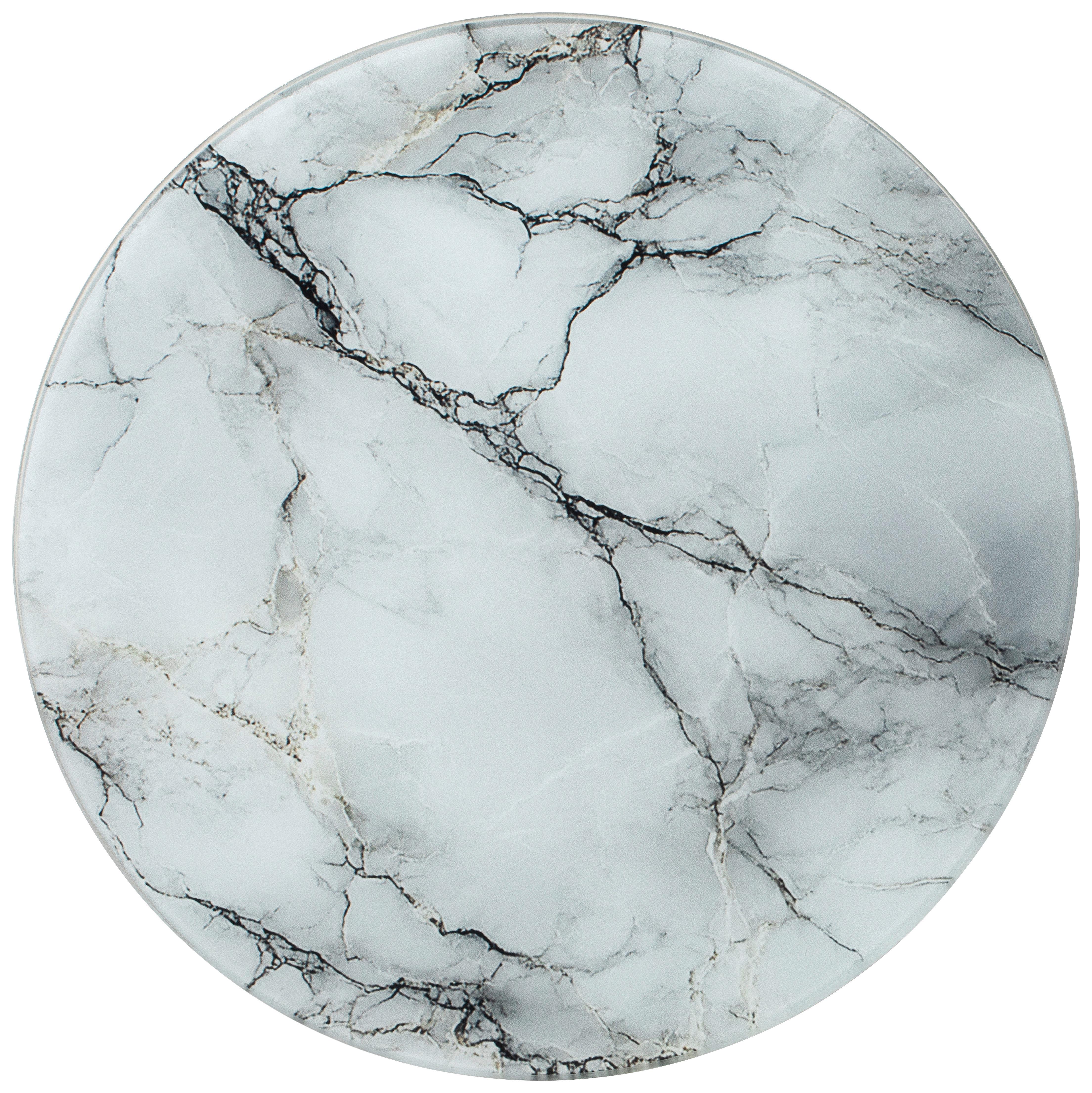 Schneidebrett Nelli - Weiß/Grau, Design, Glas (30/0,4cm) - James Wood