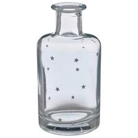 Dekoračná váza STERN I - číra/strieborná, Basics, sklo (7/15cm) - Mömax