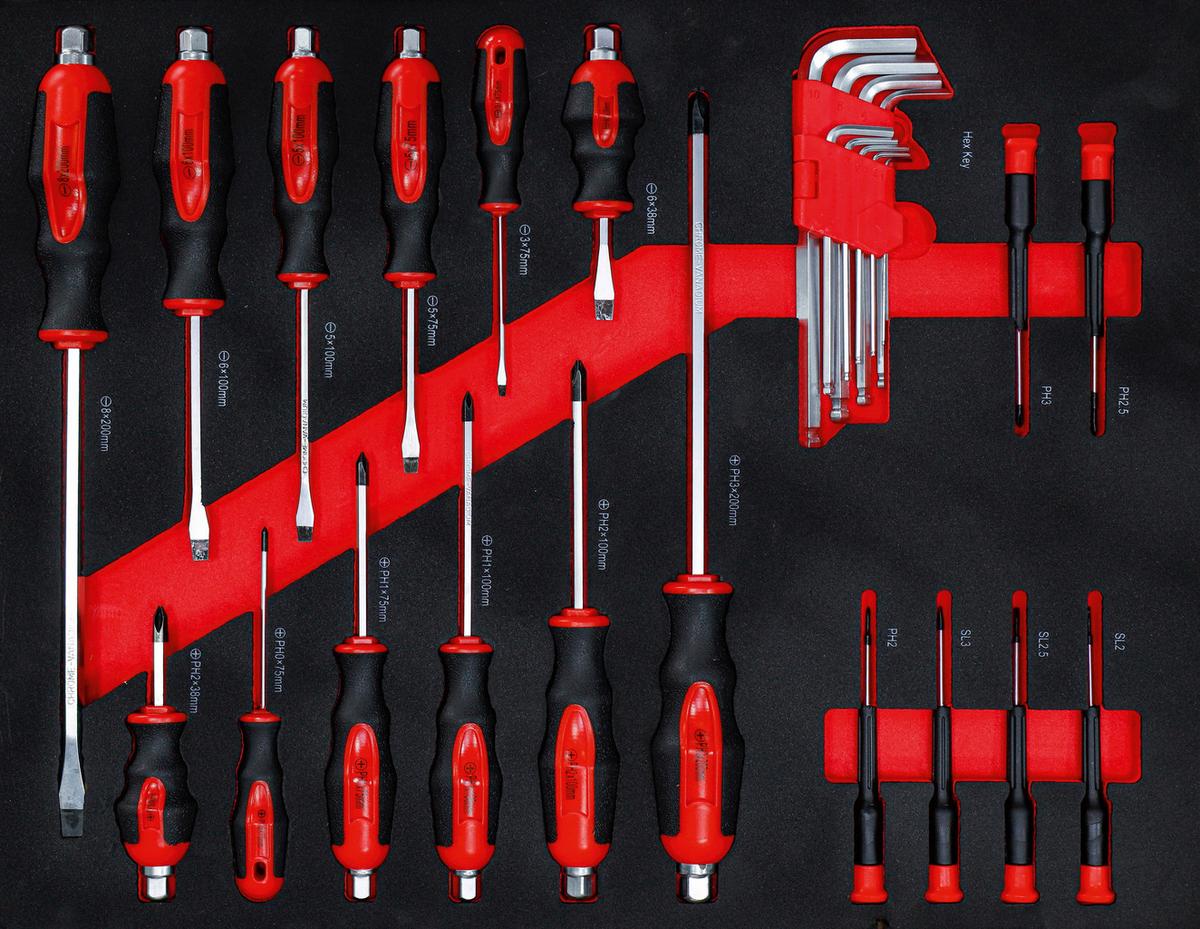 Werkstattwagen Schwarz/Rot B: 76 cm - Rot/Schwarz, Basics (76/89,5/46cm)