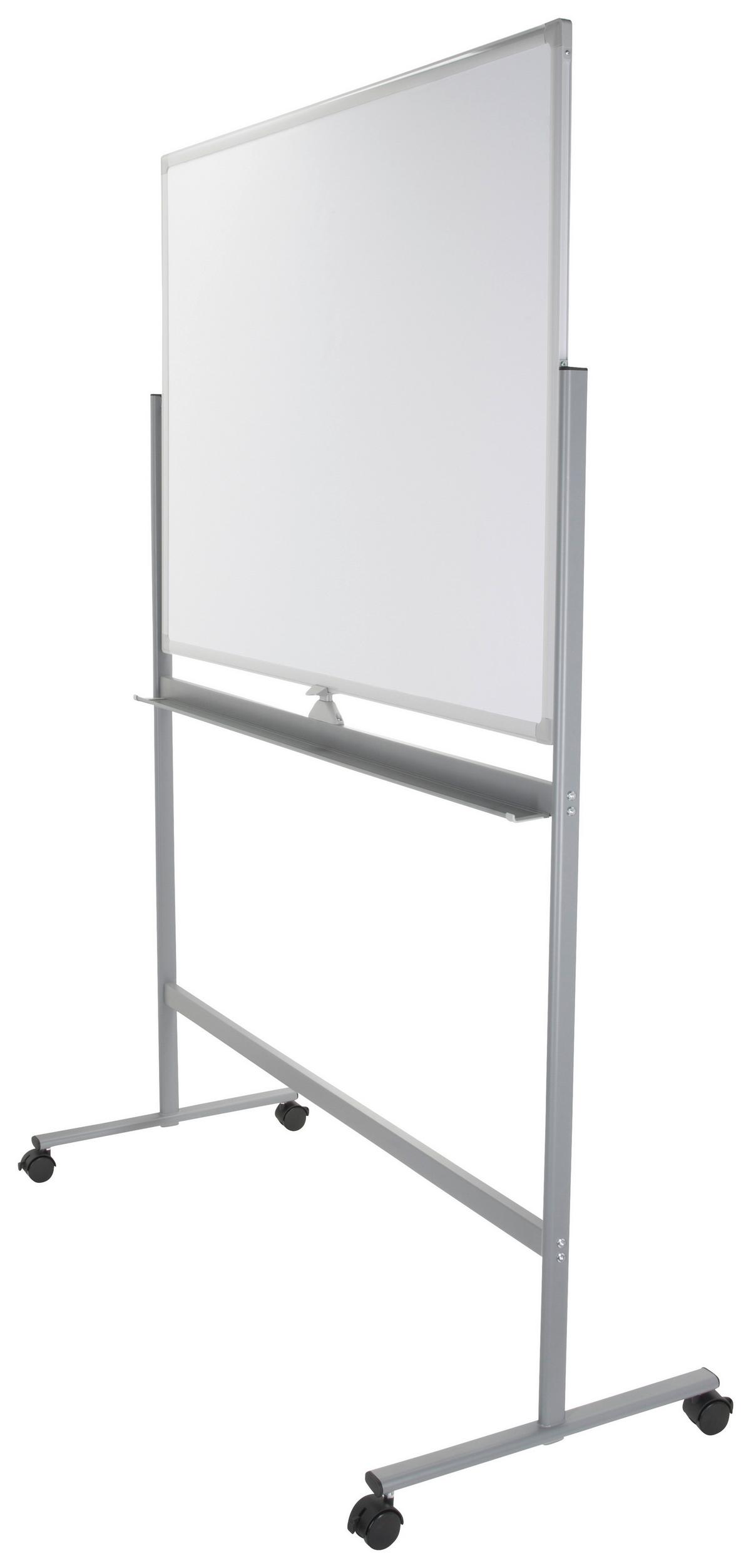 Whiteboard Multiboard I - Silberfarben/Weiß, Basics, Metall (128/187/54cm) - MID.YOU