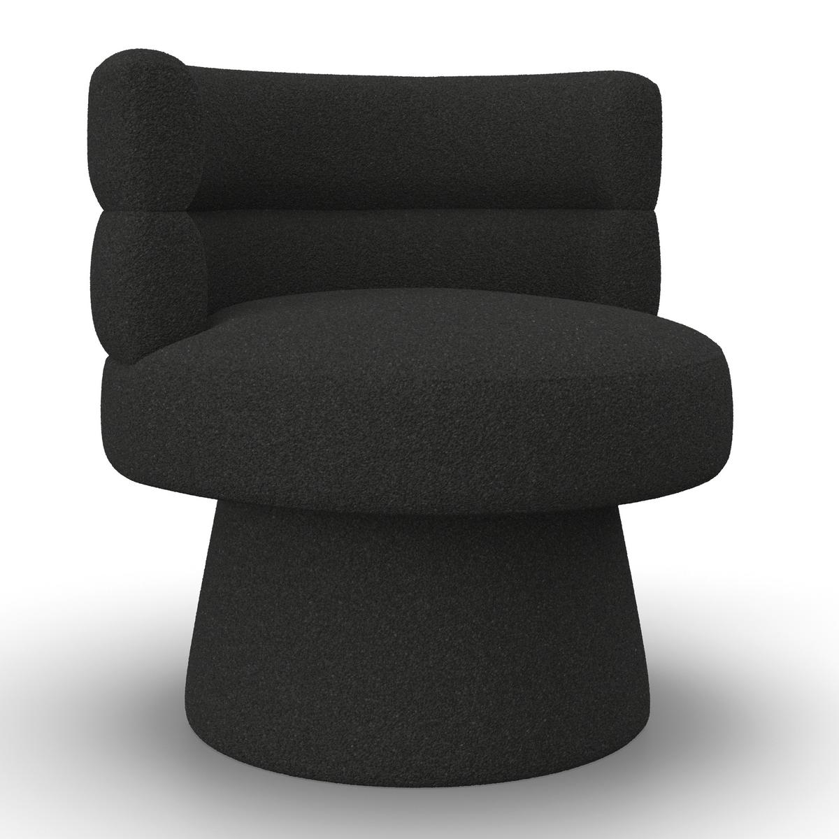 STOLIČKA JULINA - čierna, Modern, drevo/textil (71/74/72cm) - Bessagi Home