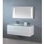 Badezimmer Cube 100cm - Weiß, MODERN, Glas/Holzwerkstoff (100/170/52cm) Badezimmer Cube 100cm - Weiß, MODERN, Glas/Holzwerkstoff (100/170/52cm)