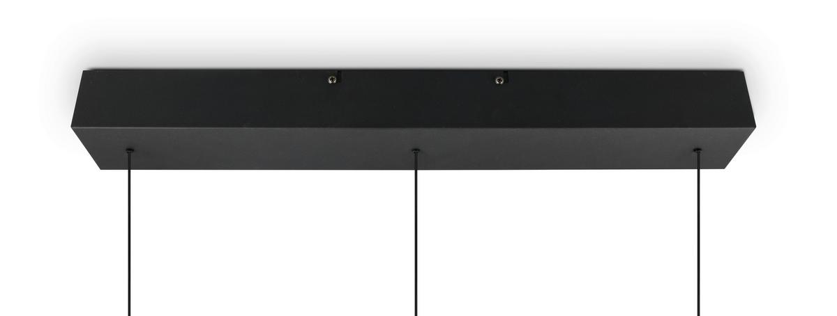 ZÁVĚSNÉ LED SVÍTIDLO SESTINE - černá, Moderní, kov/plast (60/9/150cm) - Mömax