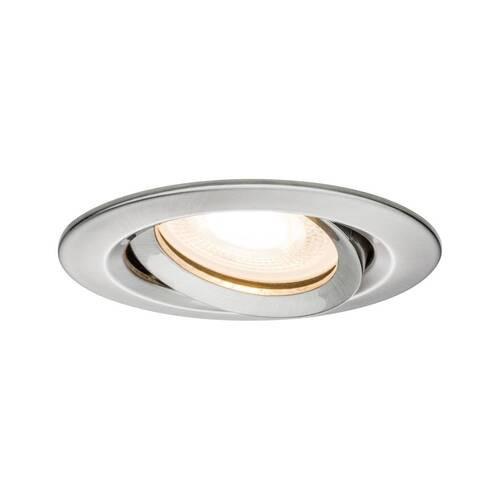 LED-Deckenleuchte Ø 9,3 cm Alufarben Rund - Zinkfarben/Alufarben, Basics, Metall (9,3cm) - Paulmann