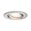 LED-Deckenleuchte Ø 9,3 cm Alufarben Rund - Zinkfarben/Alufarben, Basics, Metall (9,3cm) - Paulmann