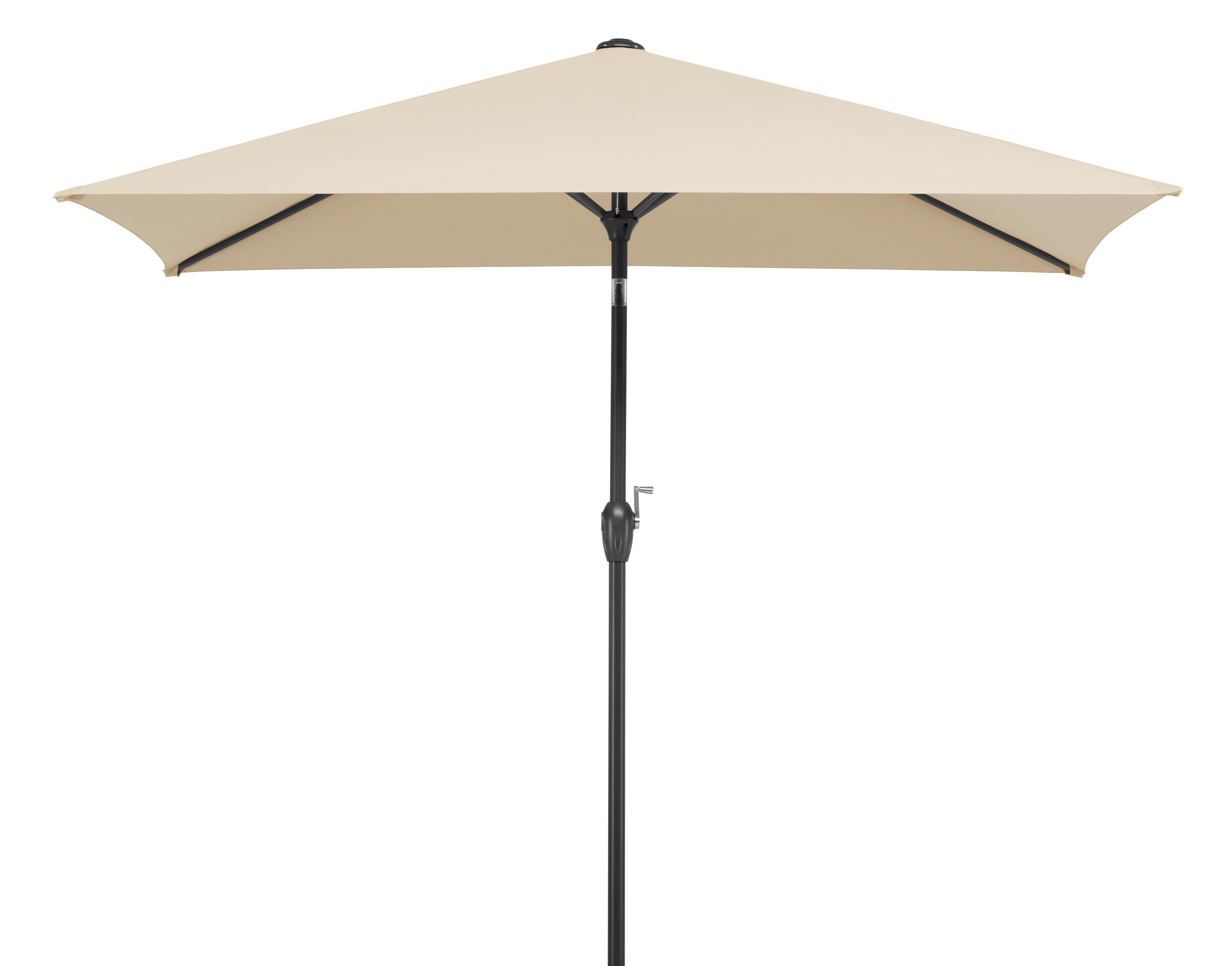 Sonnenschirm Bilbao BxHxT: 210x228x130cm Natur - Anthrazit/Naturfarben, Basics, Textil/Metall (210/228/130cm) - Schneider