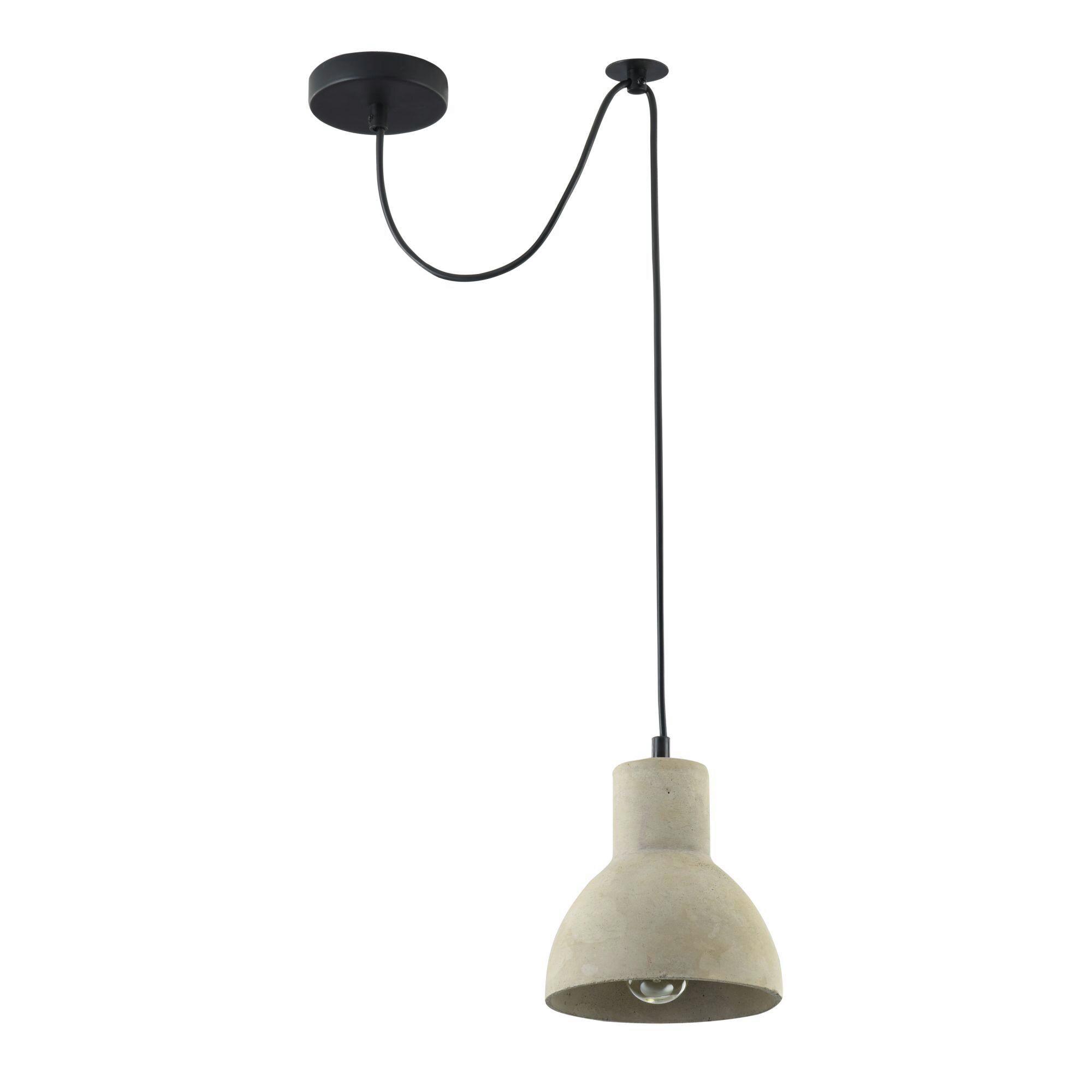PENDELLEUCHTE BRONI - Schwarz/Grau, Trend, Stein/Metall (16/222cm) - MAYTONI