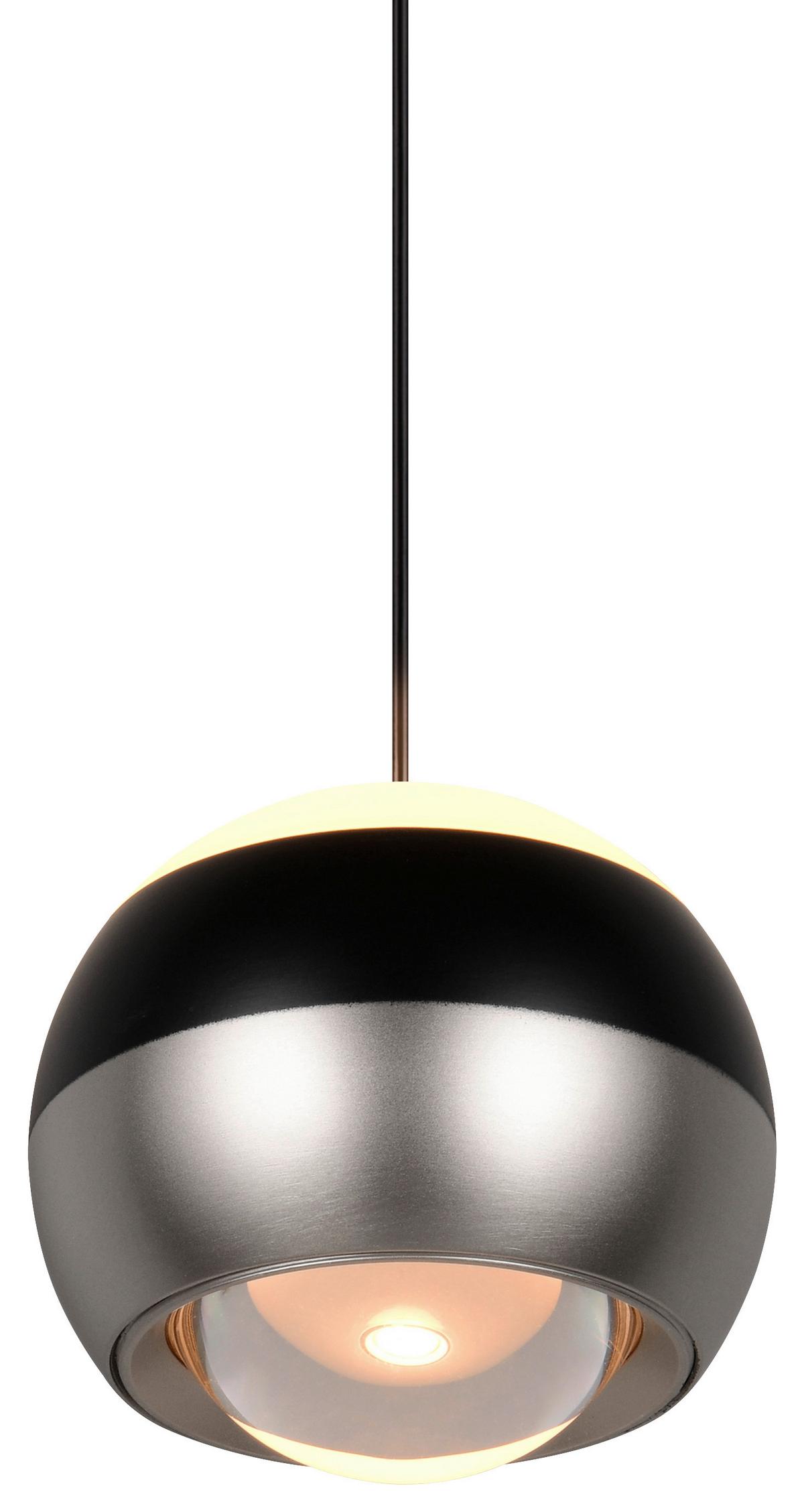 Led-hängeleuchte 344410107 Orbit - Schwarz/Nickelfarben, Design, Metall (15,5/150cm) - Trio Leuchten