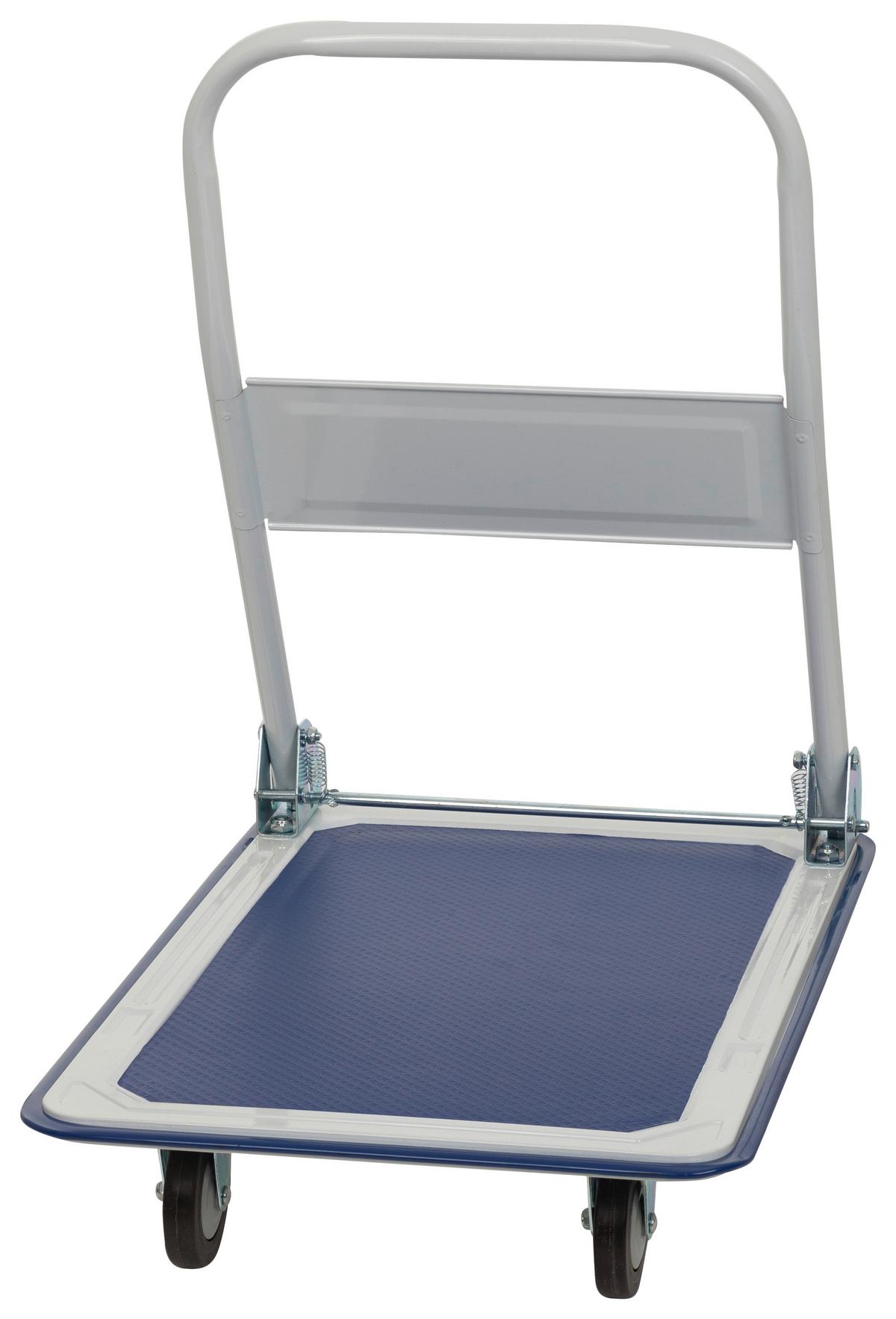 Transportwagen Carry - Blau/Weiß, Basics, Metall (48/82,5/73cm) - MID.YOU