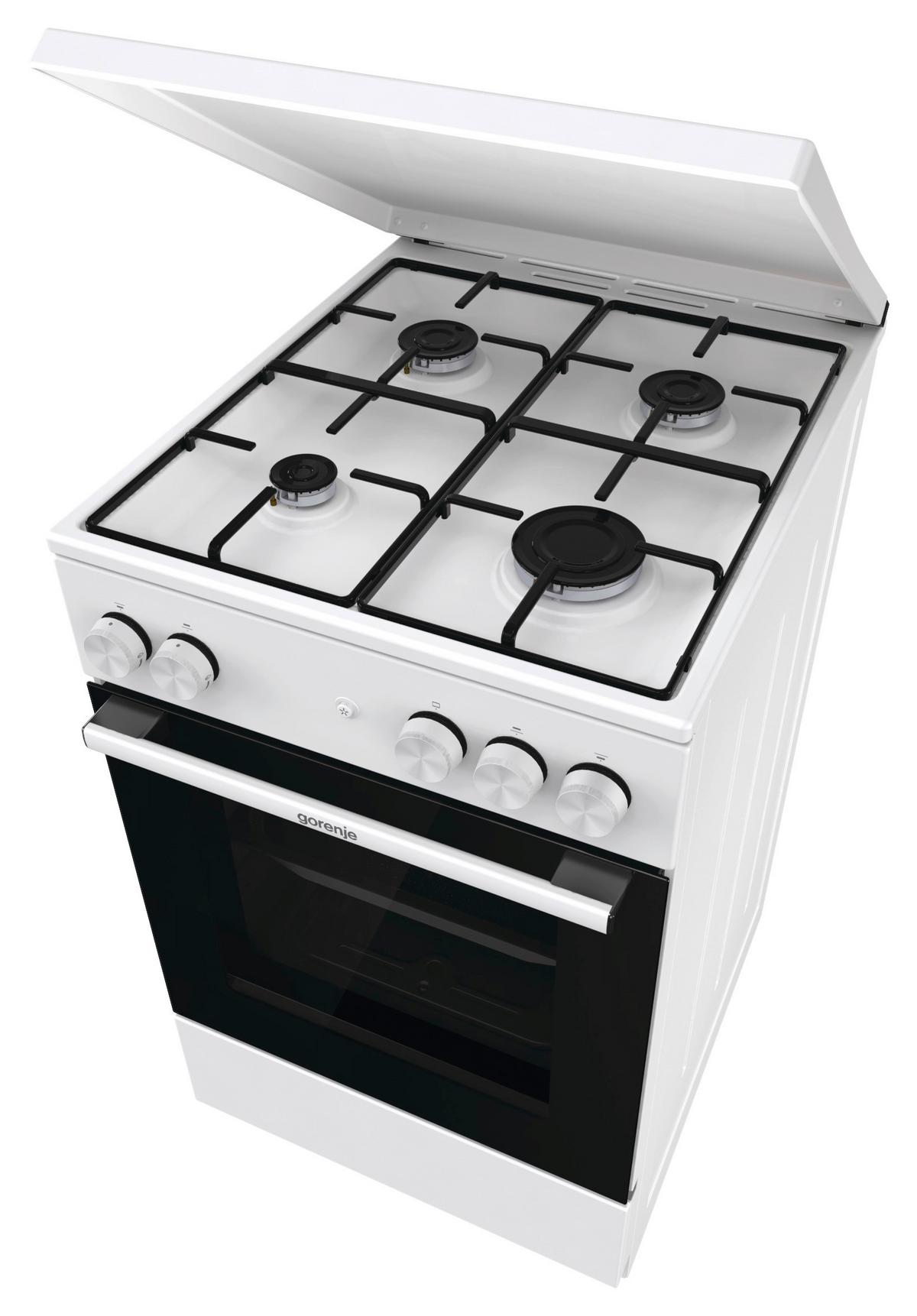 Herd Gg5a14wj - Weiß, Trend, Glas/Kunststoff (50/85/60cm) - Gorenje