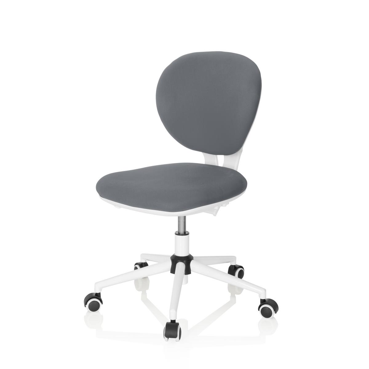 Jugenddrehstuhl Kid Vivo Stoff Grau - Grau, Basics, Kunststoff (43/82-95/56cm) - MID.YOU