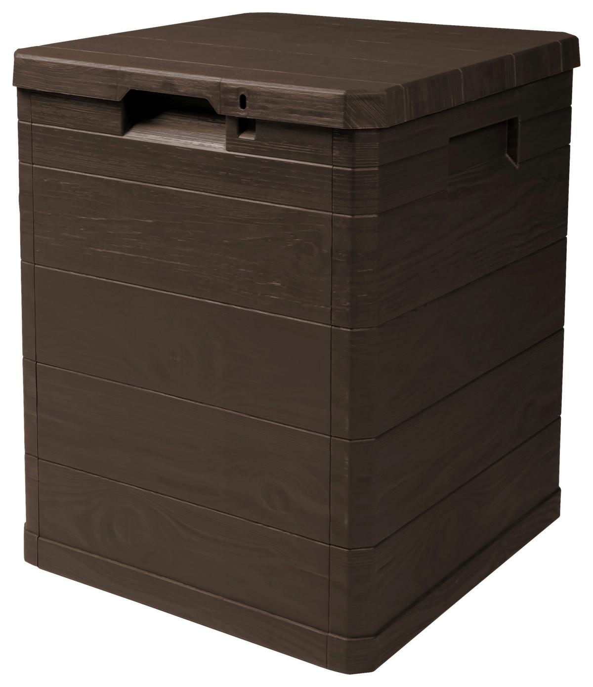 Kissenbox Madera Mini 44x50x43cm 90l Braun - Braun, Basics, Kunststoff (44/50/43cm)