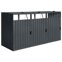 Mülltonnenbox A093.010.30 - Anthrazit, KONVENTIONELL, Metall (80/122/240cm) - Ambia Garden