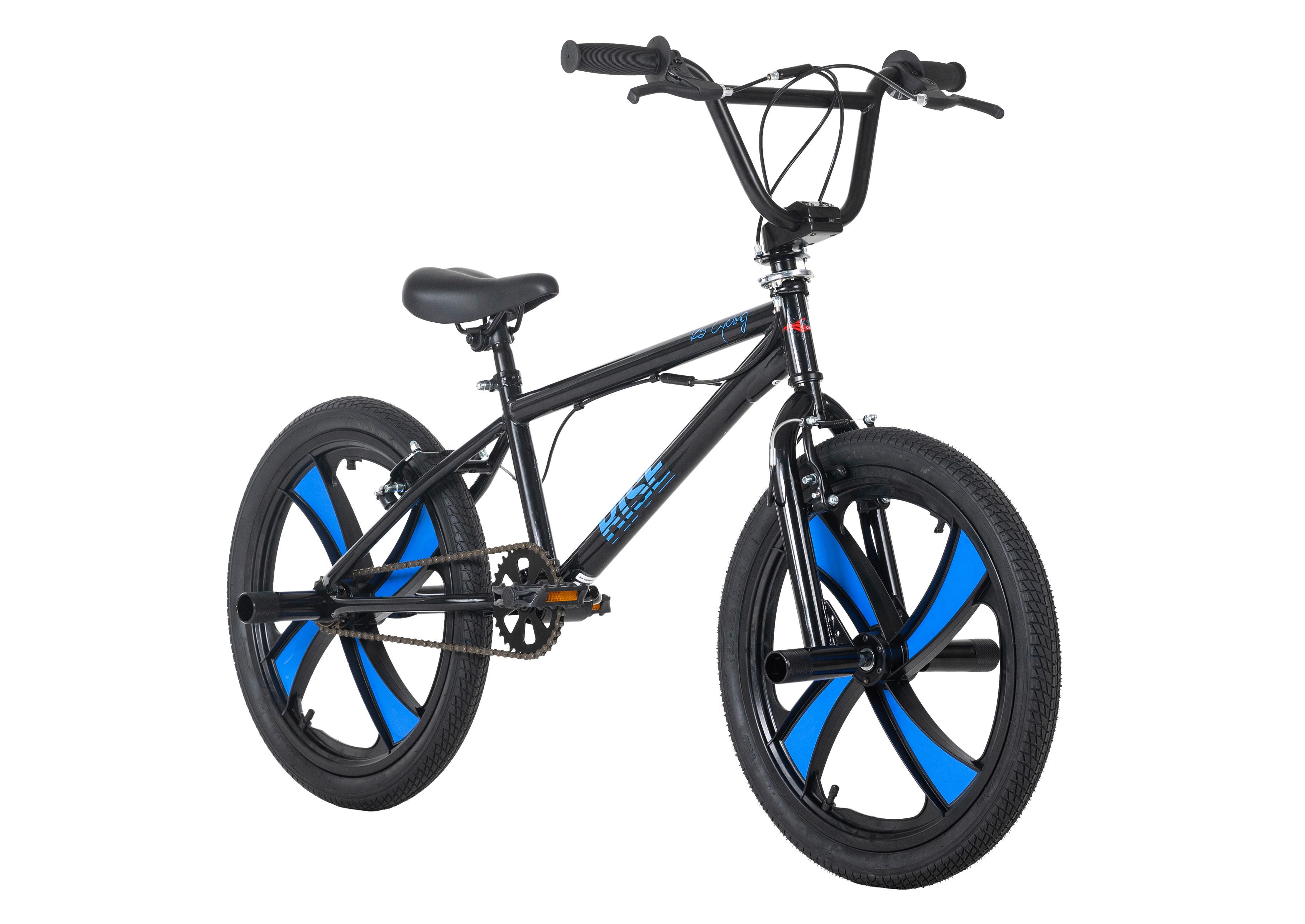 Bmx Kinder 20 Zoll Freestyle Unisex - Blau/Schwarz, Basics, Metall (70/100/70cm) - KS Cycling