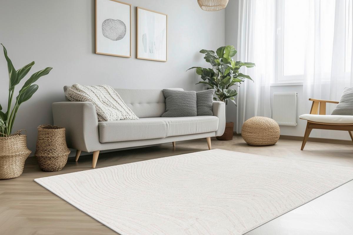 Flachwebteppich Elfenbein, Bxl: Ca. 130x230 Cm - Elfenbein, Basics, Textil (160/230cm) - Kayoom